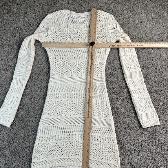 rag & bone Renee Mini Dress Womens Extra Small Ivory Crochet Cotton Blend Ladies - Picture 7 of 10